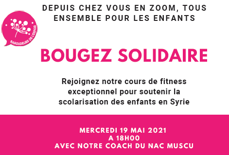 Cours 19 Mai Bougeons Solidaire pour les baroudeurs de l'espoir et AMALIA 2021