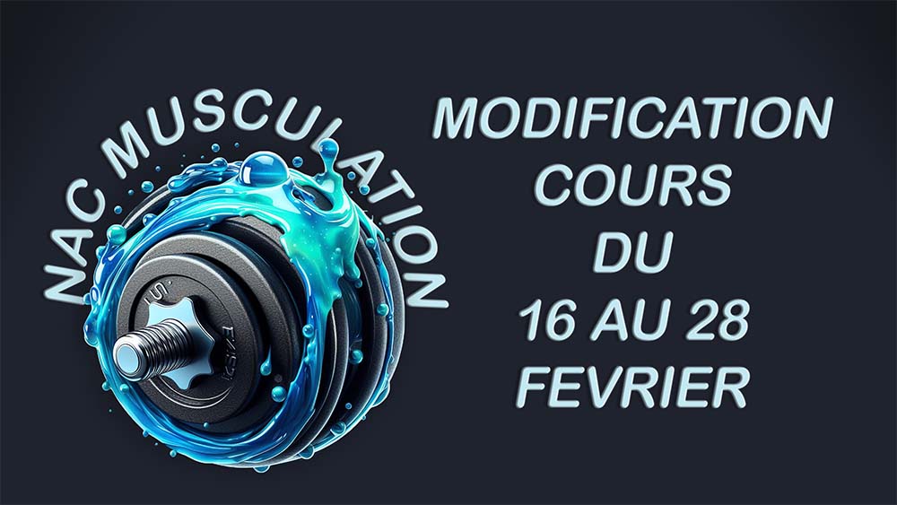 Cours modifiés du 16 au 28 février